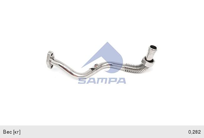Трубка КАМАЗ-5490 MERCEDES масляная турбокомпрессора SAMPA