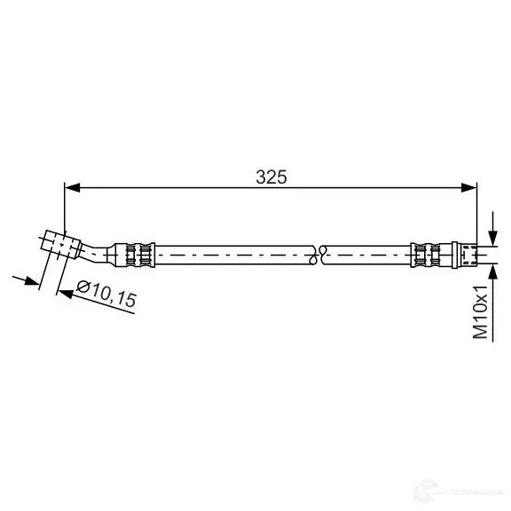 Тормозной шланг BOSCH 1987476394 0N9CL BH8 68 352850