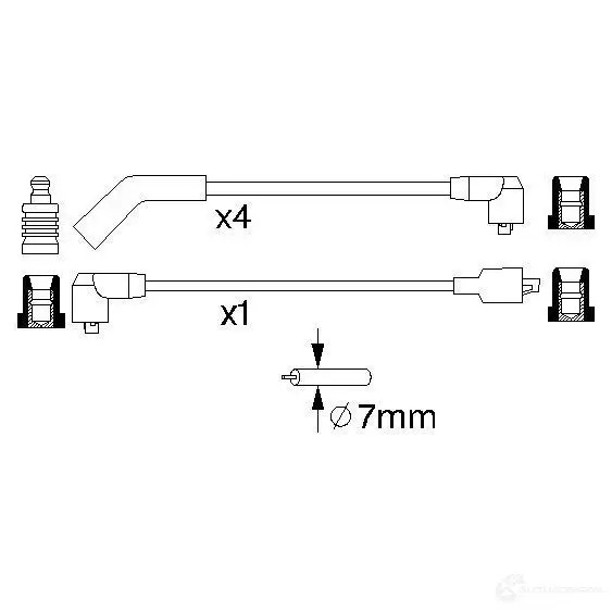 Высоковольтные провода зажигания, комплект BOSCH 335497 0986356701 B 701 4JGVGL