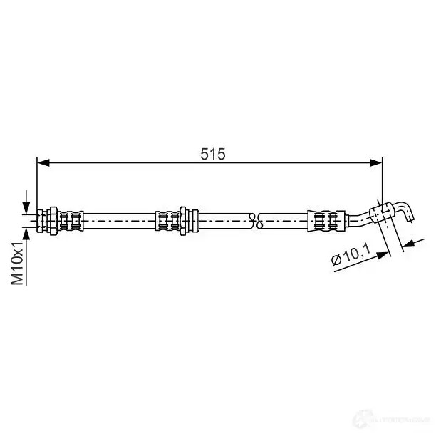Тормозной шланг BOSCH F3Q620U 352664 1987476114 B H720