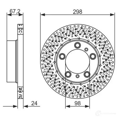 Тормозной диск BOSCH 339886 BD151 3 IISR73H 0986479675