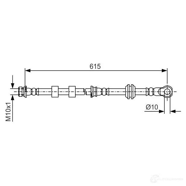 Тормозной шланг BOSCH MM71LMX BH9 80 1987481088 354206