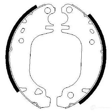 Барабанные тормозные колодки, комплект BOSCH KB06A BS 525 341478 0986487275