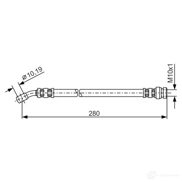Тормозной шланг BOSCH BH45 9 DU7UK 353150 1987476772