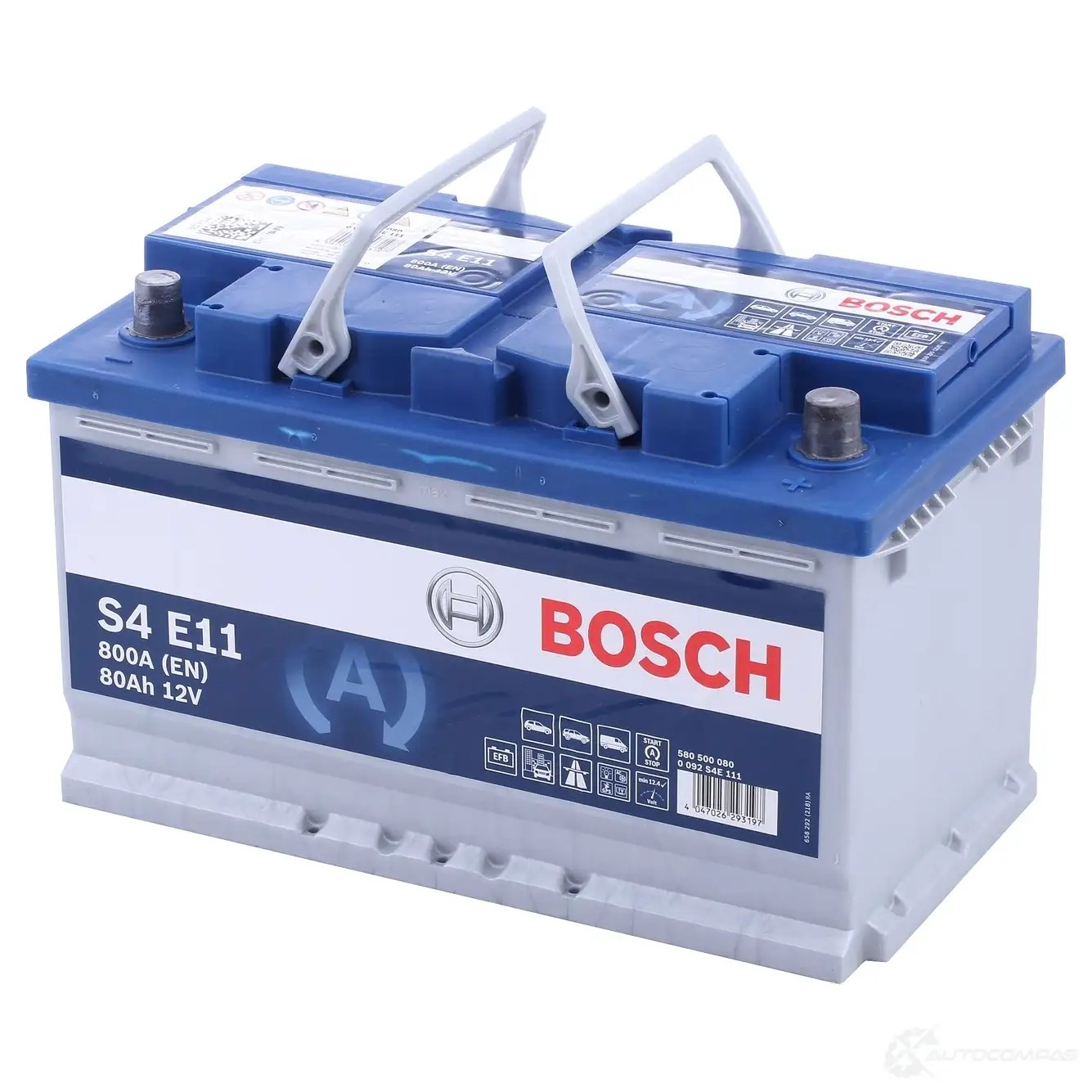 Аккумулятор 80 ач 800 а 12 в кальциевый [ca/ca] 315x175x190 BOSCH FMC1L93 0092S4E111 1425137798 12V 80AH 800A