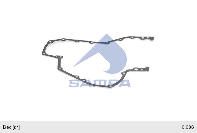 Прокладка КАМАЗ-5490 MAN MERCEDES крышки двигателя задней SAMPA