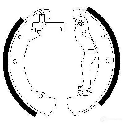 Барабанные тормозные колодки, комплект BOSCH B S562 341504 KJX113O 0986487312