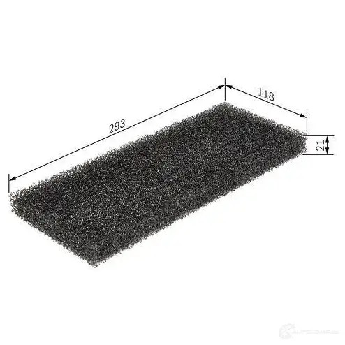 Салонный фильтр BOSCH 350843 JSQ3P1 M 1171 1987431171