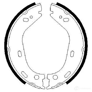 Тормозные колодки ручника, комплект BOSCH 341426 BS4 49 0986487126 HPTJ68K
