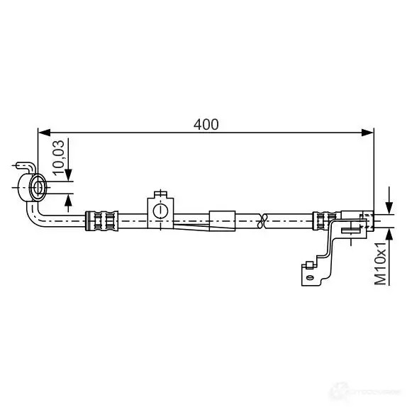 Тормозной шланг BOSCH 353172 1987476815 BH4 85 N8KJBVN