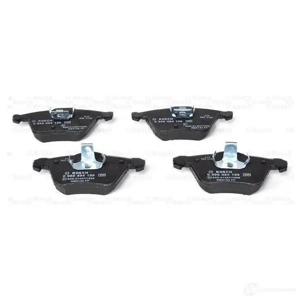 Тормозные колодки, комплект BOSCH 0986494159 7904-D1003 342156 241 41