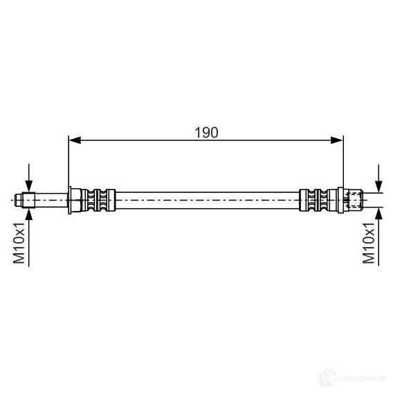 Тормозной шланг BOSCH 352799 78U51 1987476310 B H889