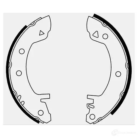 Барабанные тормозные колодки, комплект BOSCH 0986487011 6016000 0R28J BS40 8