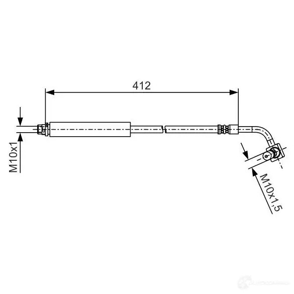 Тормозной шланг BOSCH 1987481b24 6Y8LN Q7 1437241096