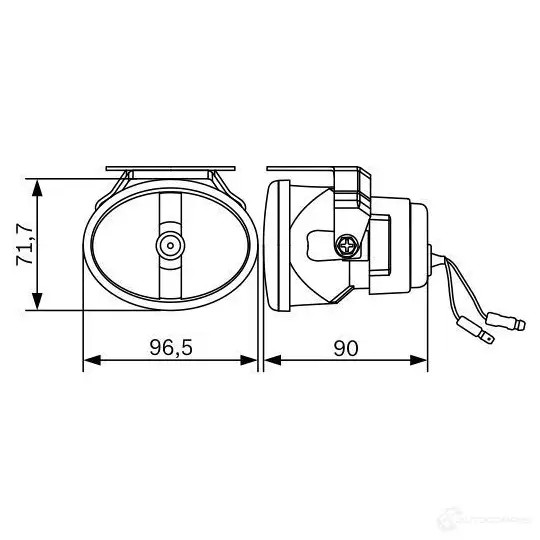 Прожектор BOSCH 0986310530 334625 N829HW CO MPASS