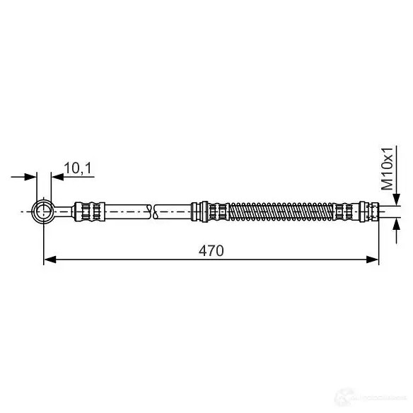 Тормозной шланг BOSCH H2059 1987476775 BH46 0 353151