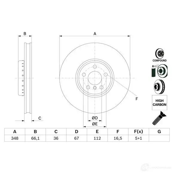 Тормозной диск BOSCH 1437241302 2Z 7QHL 0986479f58