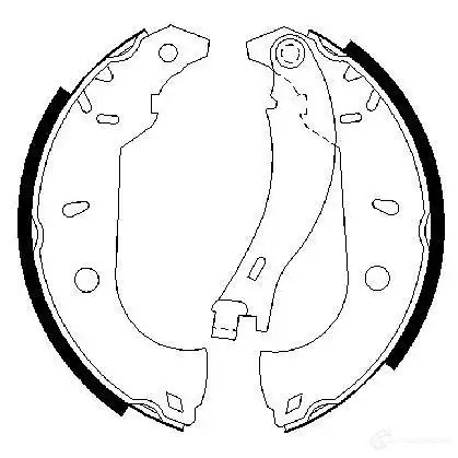 Барабанные тормозные колодки, комплект BOSCH 0986487255 JDY2Y BS5 10 341464