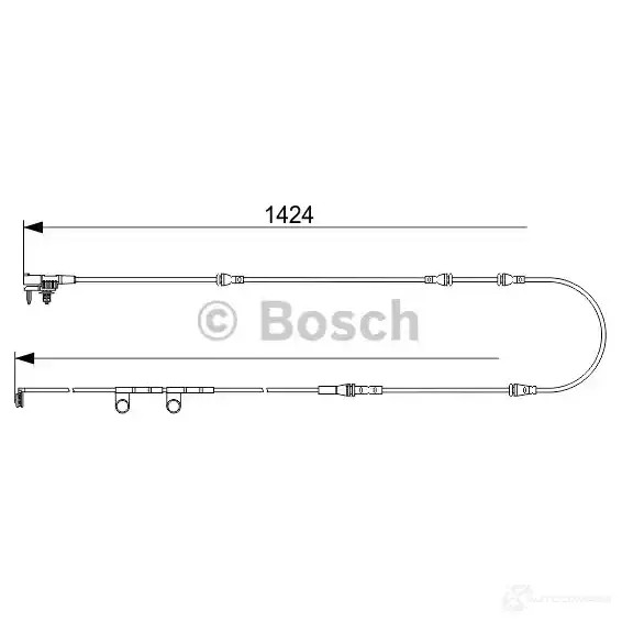 Датчик износа тормозных колодок BOSCH J0K8X 1987473581 AP1 048 351578