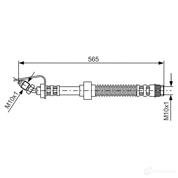 Тормозной шланг BOSCH 353234 B H550 1987476906 04ZDU
