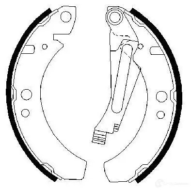 Барабанные тормозные колодки, комплект BOSCH MSYIM 1423142989 BS4 03 0986487003