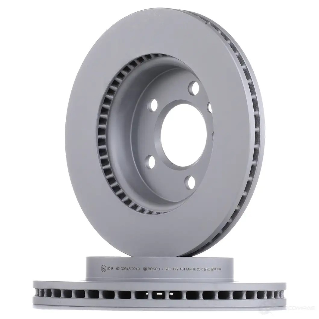 Тормозной диск BOSCH BD1647 E1 90 R -02C0348/0240 339430 0986479154