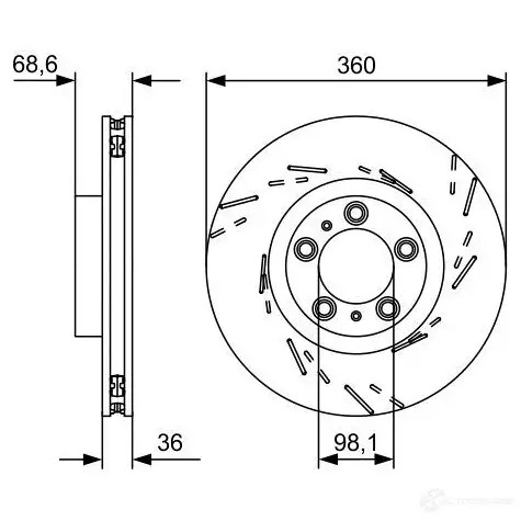 Задний фонарь BOSCH 0319352254 323032 RBAJ L1 4047024057104