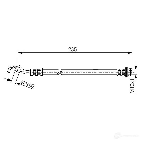 Тормозной шланг BOSCH SVW14 1987481177 BH10 69 354289