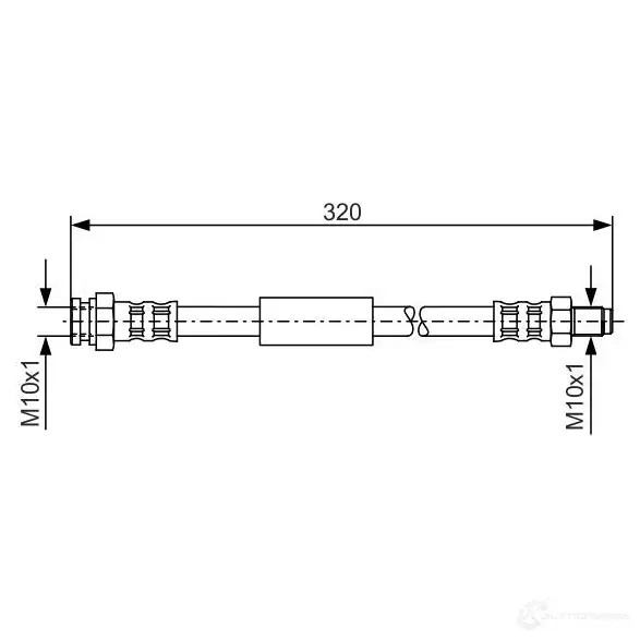 Тормозной шланг BOSCH BH 940 354168 1987481048 7NO1BLJ