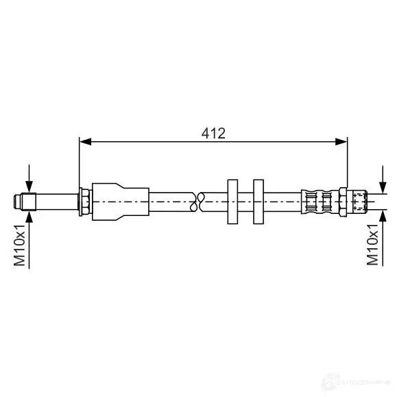 Тормозной шланг BOSCH 1987481021 SNORV BH9 13 354147