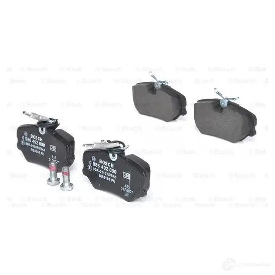 Тормозные колодки, комплект BOSCH 0986492090 21 209 BP790 342001