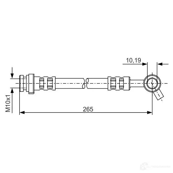 Тормозной шланг BOSCH B H1183 O9F6HB 354398 1987481291