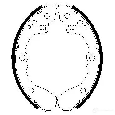 Барабанные тормозные колодки, комплект BOSCH 0986487687 341736 90R-011300/ 148 BS906