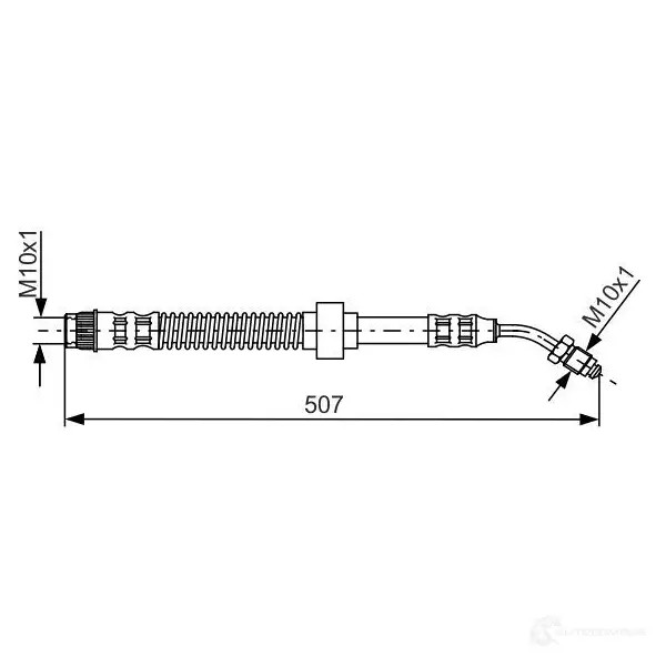Тормозной шланг BOSCH 354266 NQC58Z BH 1042 1987481150
