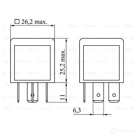 Реле BOSCH V23134-K52-X4 52 0986332030 334832 R322C3