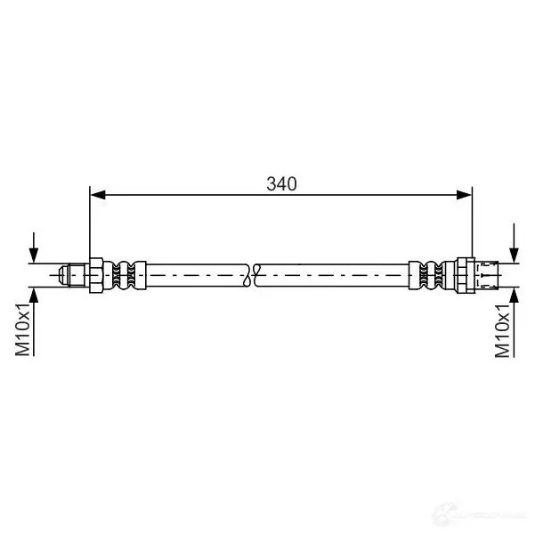 Тормозной шланг BOSCH 354198 BH9 72 AFGNBP 1987481080