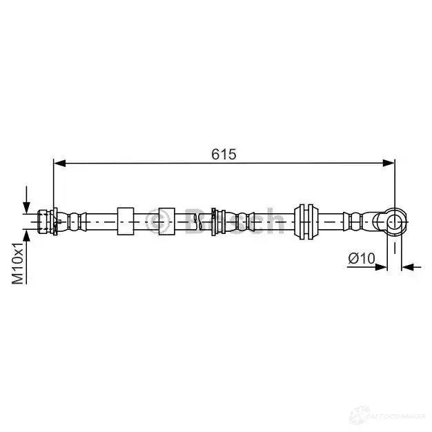 Тормозной шланг BOSCH B H1726 354935 V0Z79 1987481842