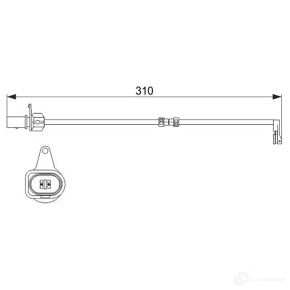 Датчик износа тормозных колодок BOSCH AP 606 H1QL0Y5 351935 1987474506