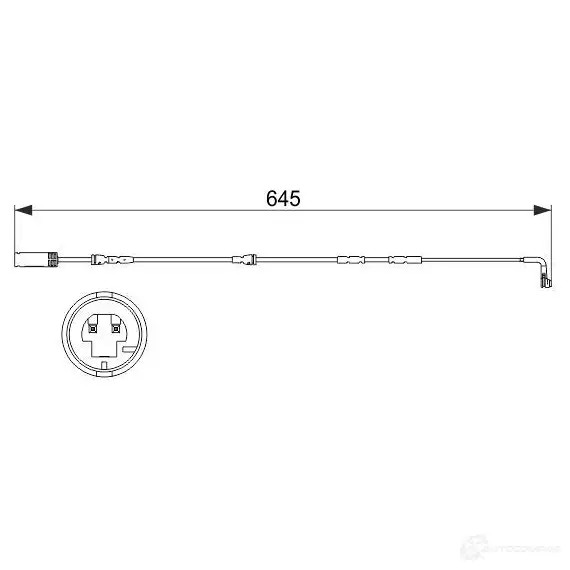 Датчик износа тормозных колодок BOSCH N63CJW 1987473504 AP83 2 351502