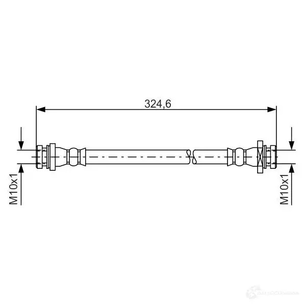 Тормозной шланг BOSCH BH1615 BH144 3 1987481559 354652