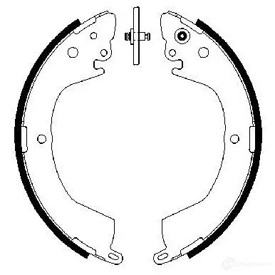Барабанные тормозные колодки, комплект BOSCH 0986487684 B S903 341733 W4L7DX5