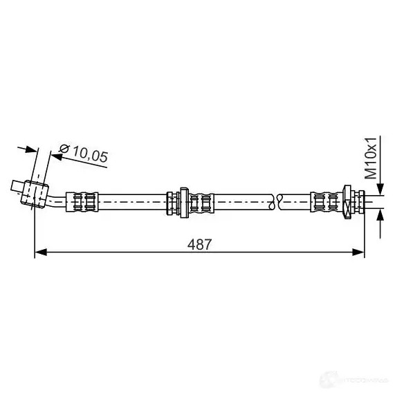 Тормозной шланг BOSCH B H867 8SVQNS 352709 1987476168