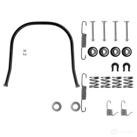 Ремкомплект тормозных накладок BOSCH ZW5GT3 AS0 65 1987475095 352323