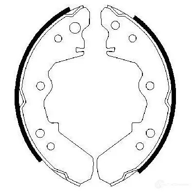 Барабанные тормозные колодки, комплект BOSCH BS6 26 2GF1WCX 341545 0986487376