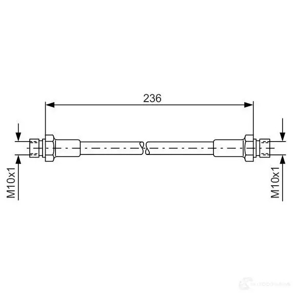 Тормозной шланг BOSCH 1E65W4 BH 096 352789 1987476289