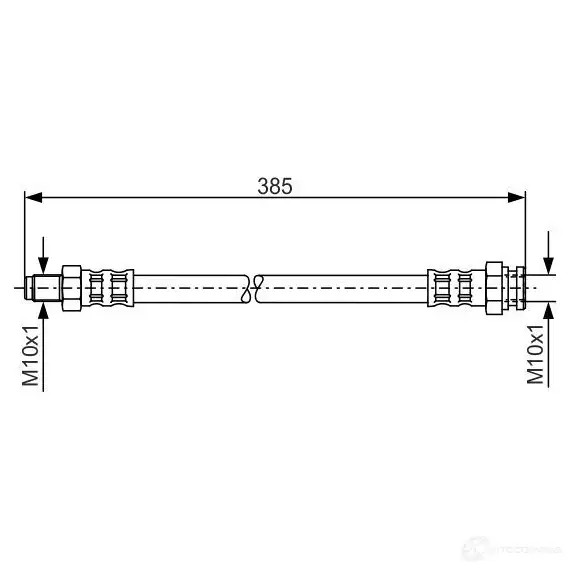 Тормозной шланг BOSCH YXK1C5 1987481018 B H910 354144