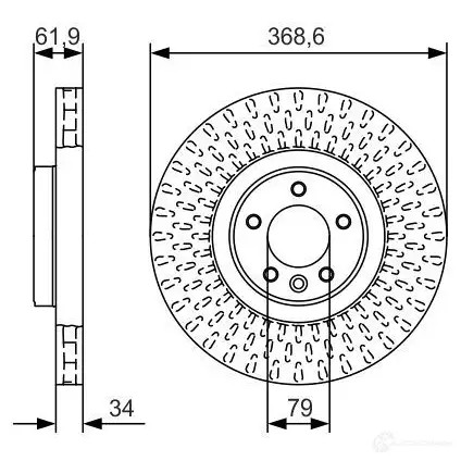 Тормозной диск BOSCH 0986479b18 BD 2019 MB8BKZ 340240