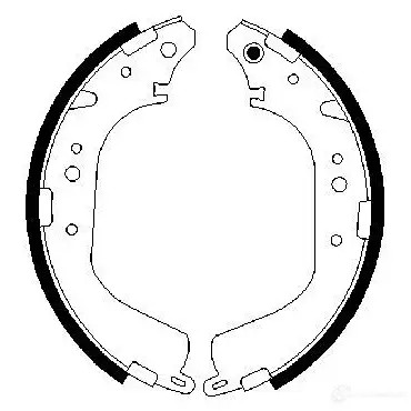 Барабанные тормозные колодки, комплект BOSCH 341701 71Y2W 0986487651 BS 876