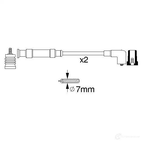 Высоковольтные провода зажигания, комплект BOSCH ES 804 324901 0356912804 XTDIVC