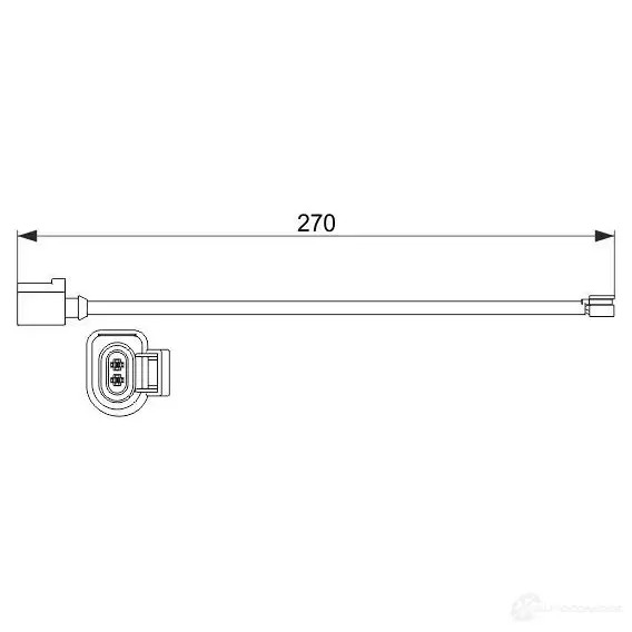 Датчик износа тормозных колодок BOSCH 7OVRM8Y AP8 54 351524 1987473526